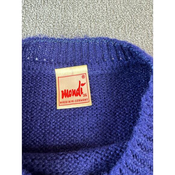 Mondi Knit Sweater Pullover Crewneck Vintage 80s Mohair US Size Medium - Picture 4 of 7